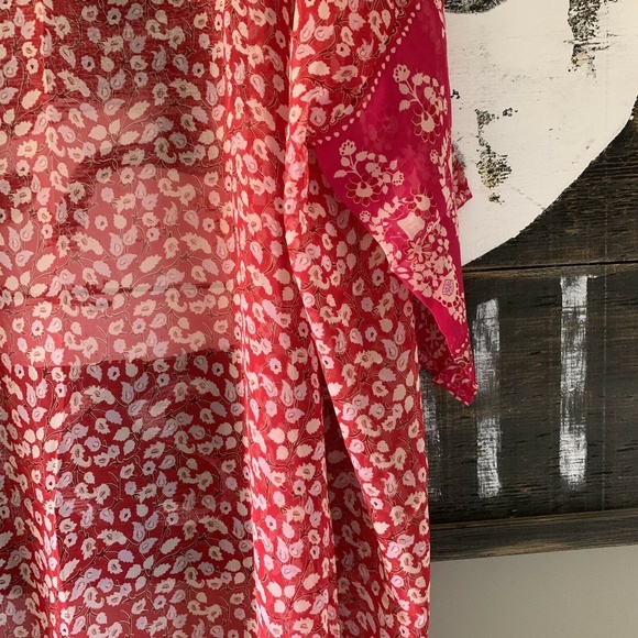 Boutique Chiffon Floral Kimono Duster Maxi Jacket - Picture 6 of 8